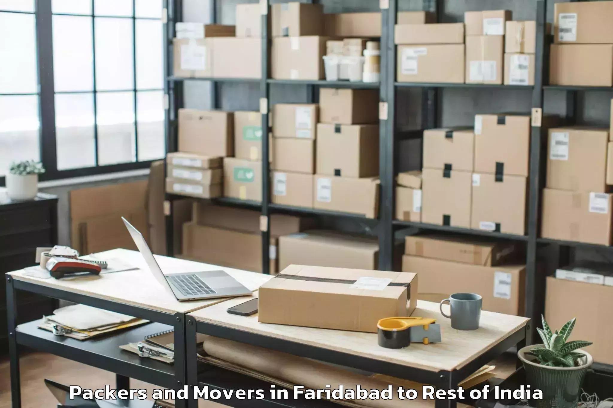 Reliable Faridabad to Handwara Packers And Movers